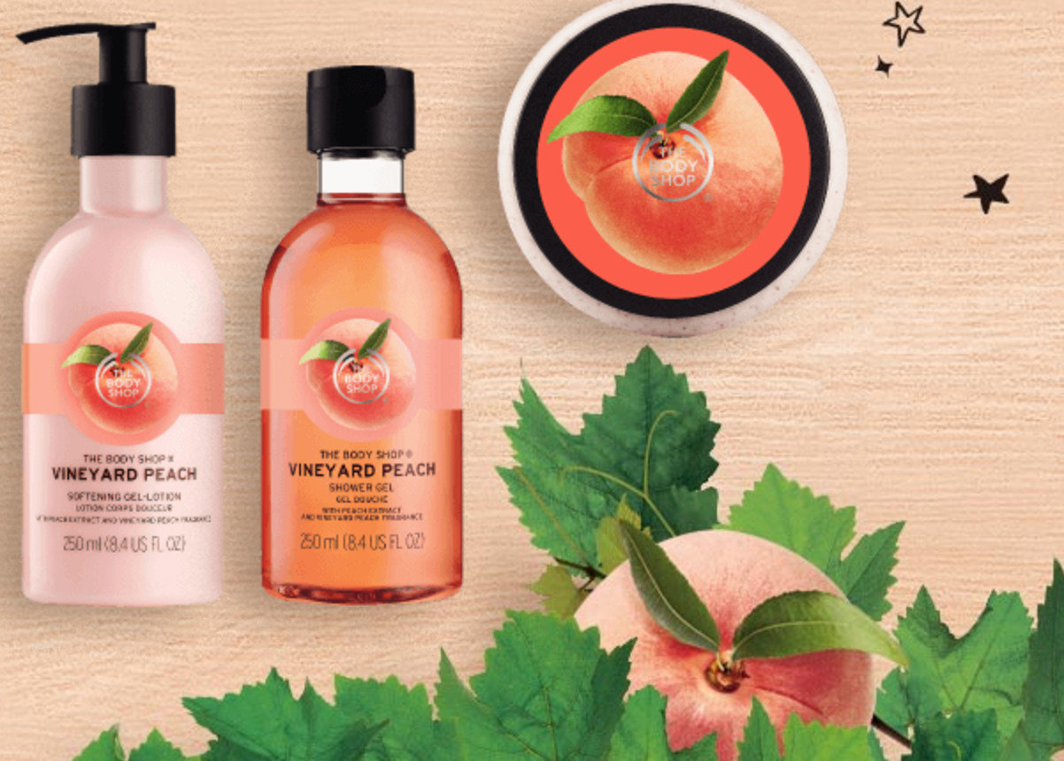 ボディショップ　人気フレグランス　ピーチ