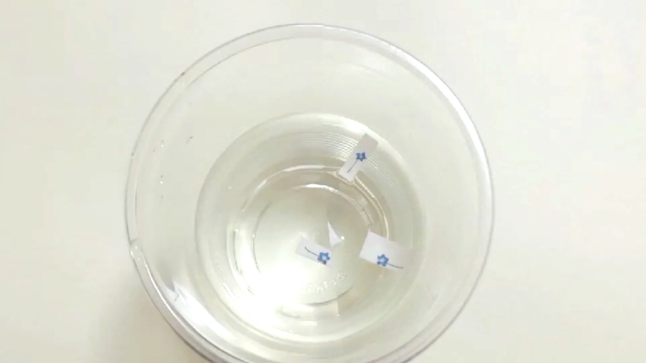 ウォーターネイルシール　自撮り画像