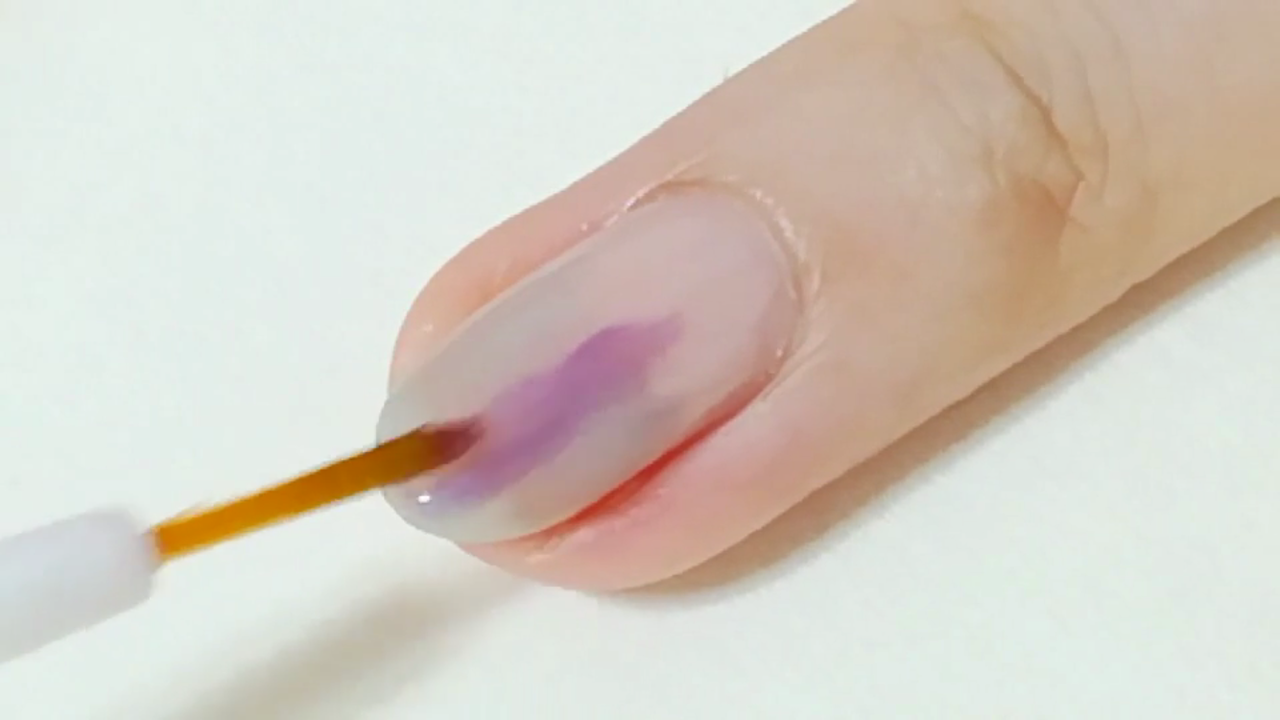 リキュールネイル　自撮り画像