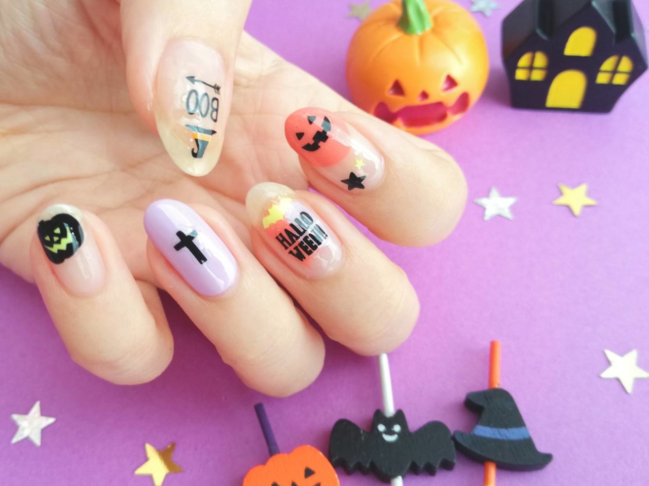 ハロウィンネイル