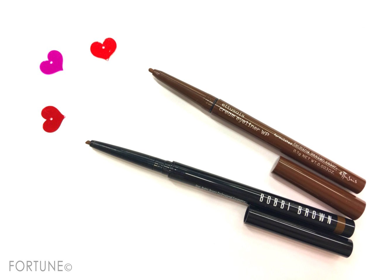 ペンシルアイライナー　比較　コスメ　ふーちゅん編集部撮影