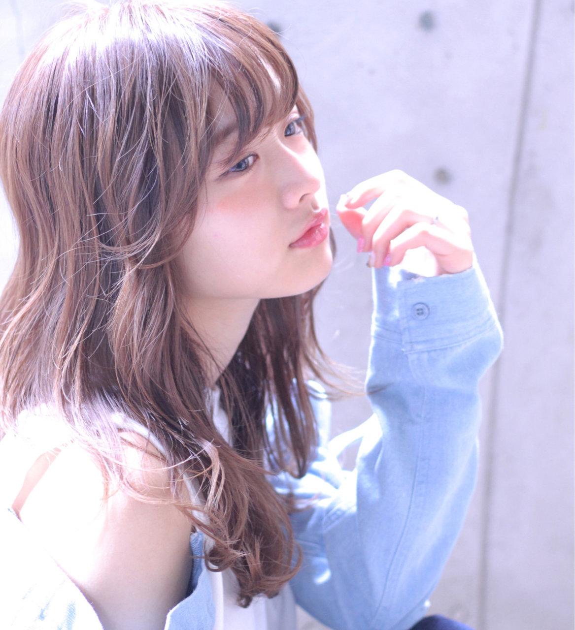 ナチュラルメイク　透明感