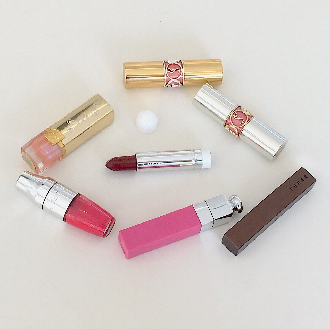 自撮り　ちふれ ysl three dior エスティーローダー ランコム