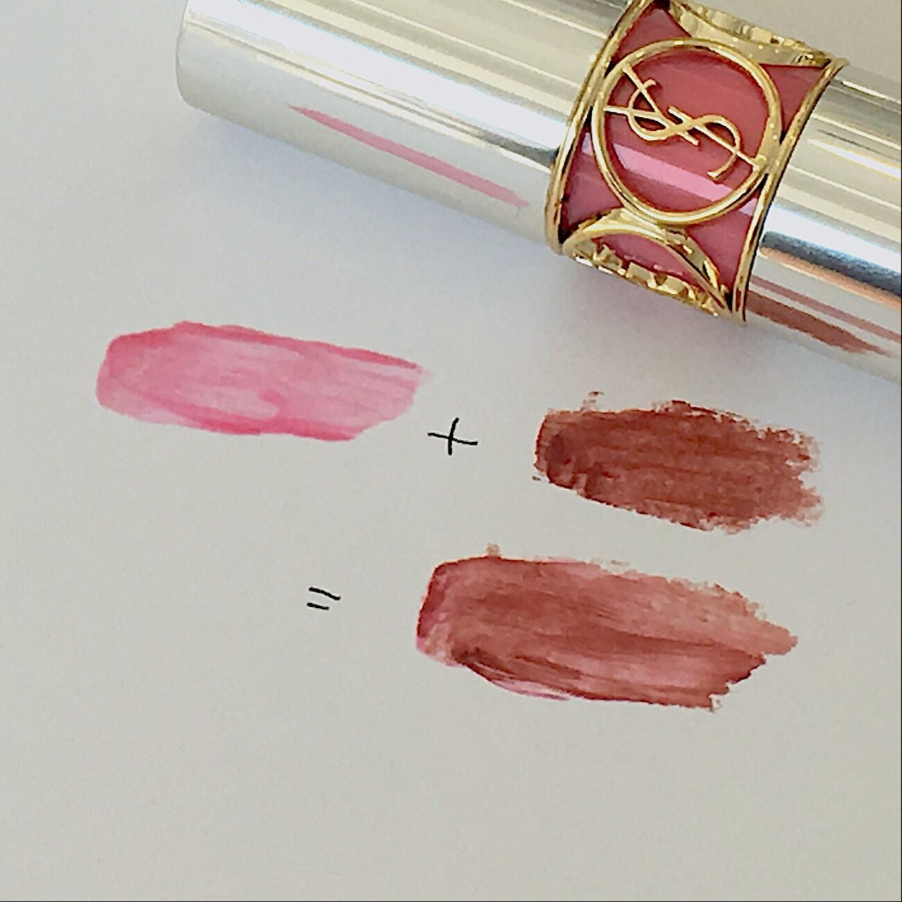 自撮り　ysl ヴォリュプテティントバーム　2