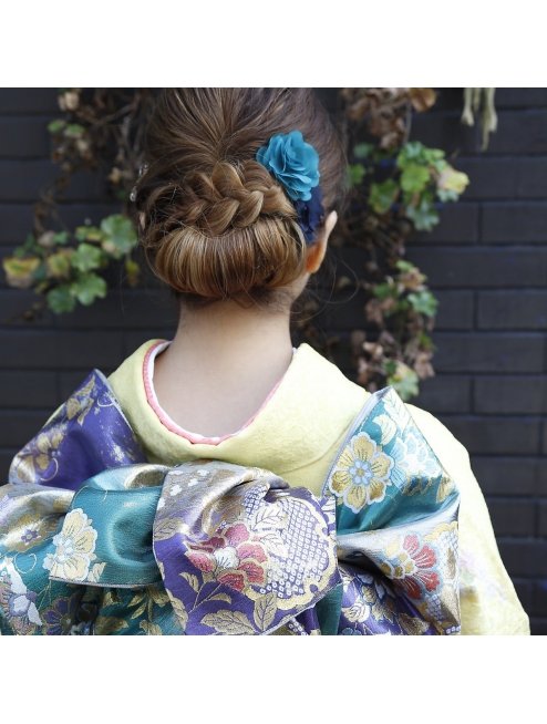 ヘアスタイル　和装　和服　アップスタイル　成人式　浴衣　着物