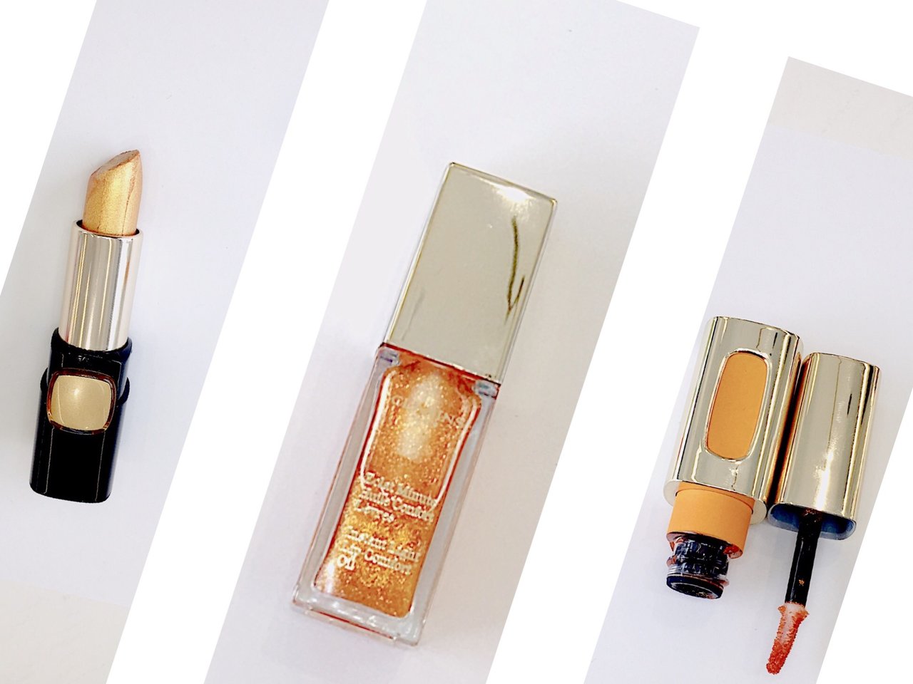 自撮り ゴールドリップ ロレアルパリ　クラランス