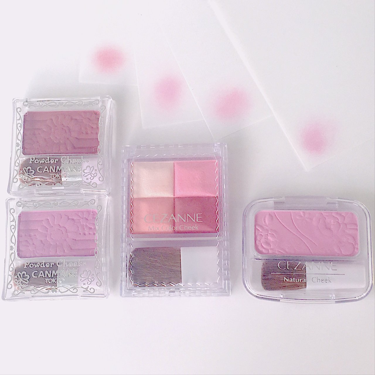 キャンメイク　セザンヌ　プチプラ　チーク　自撮り