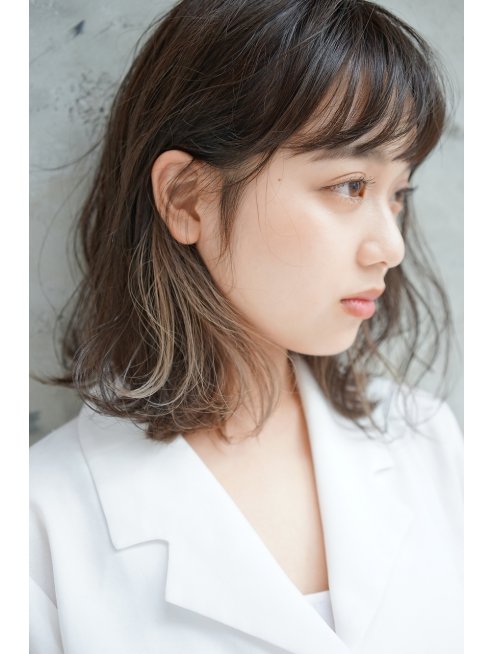 インナーカラー プラチナグレージュ