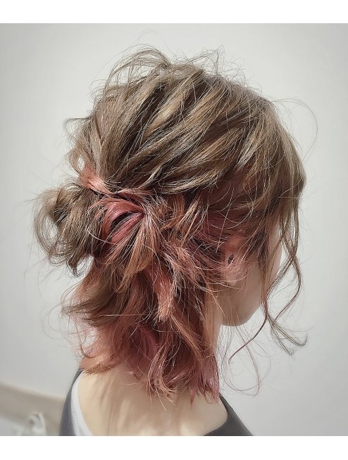 インナーカラー オレンジ