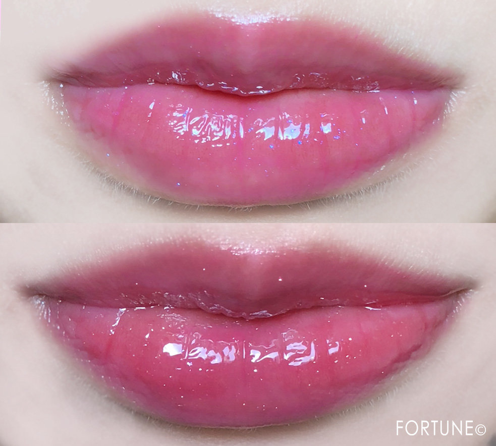 RMK【リップジェリーグロス】限定色「コズミックシャワー」「グリッターナイト」重ね塗り