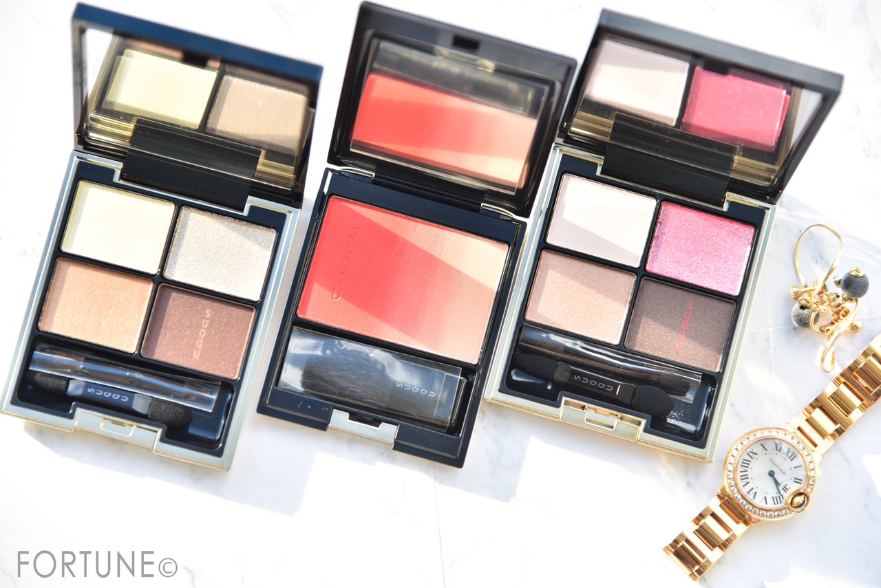 SUQQU　スック　2018春　新作コスメ　金彩　デザイニングカラーアイズ　アイシャドウ　ピュアカラーブラッシュ　チーク