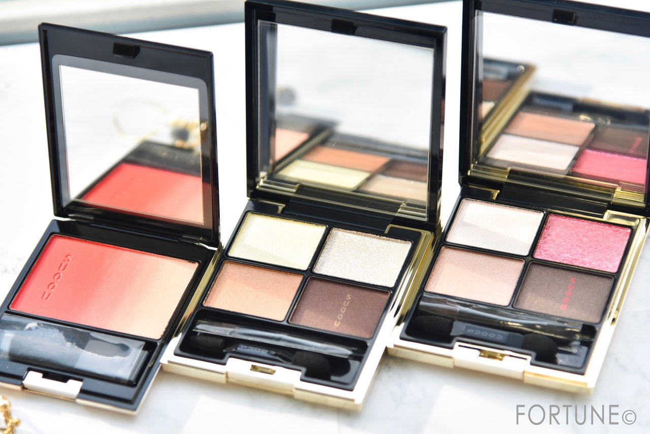 SUQQU　スック　2018春　新作コスメ　金彩　デザイニングカラーアイズ　アイシャドウ　ピュアカラーブラッシュ　チーク