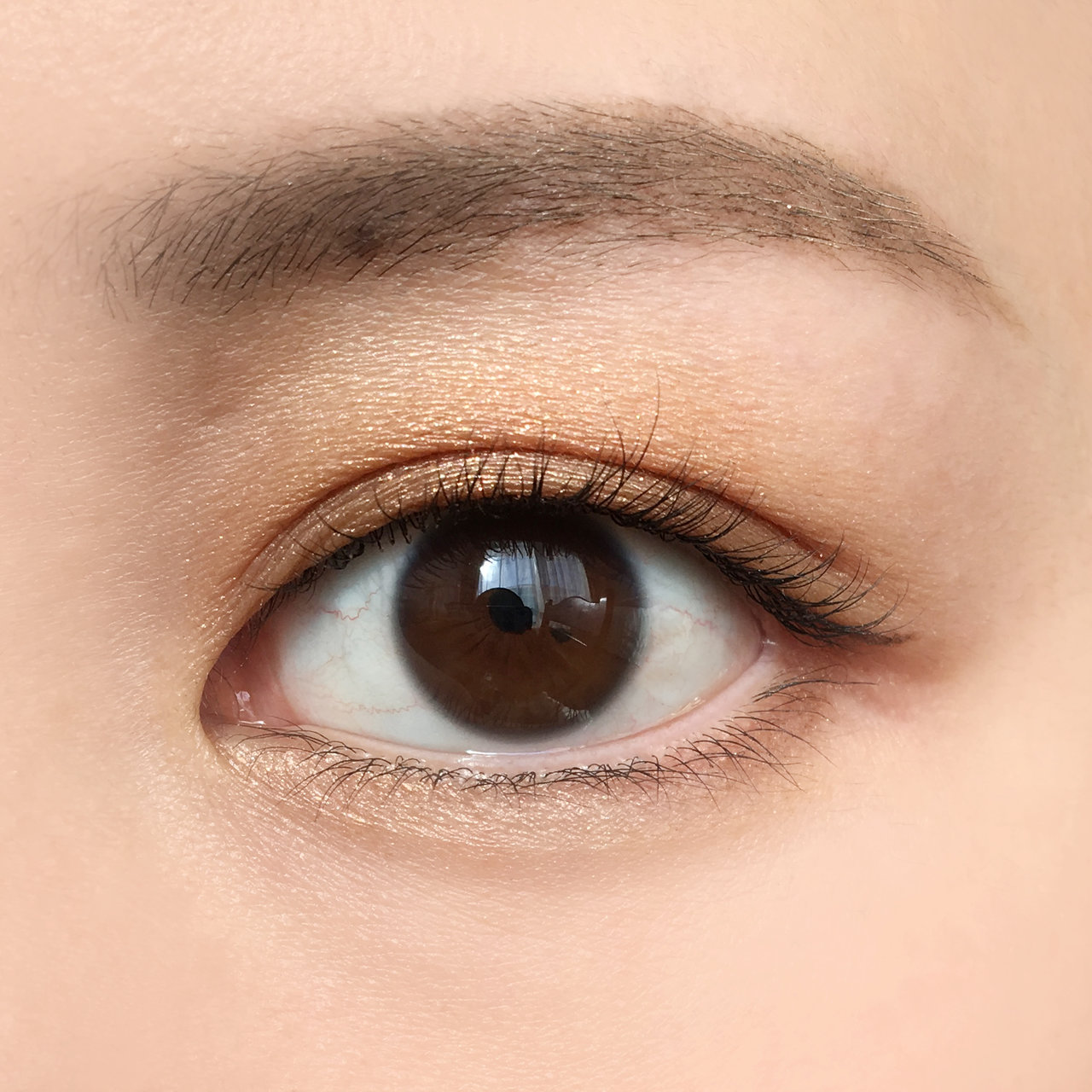 (自撮り)目完成　アイシャドウ　スモーキーラウンドアイズ　KATE　ケイト　新作コスメ