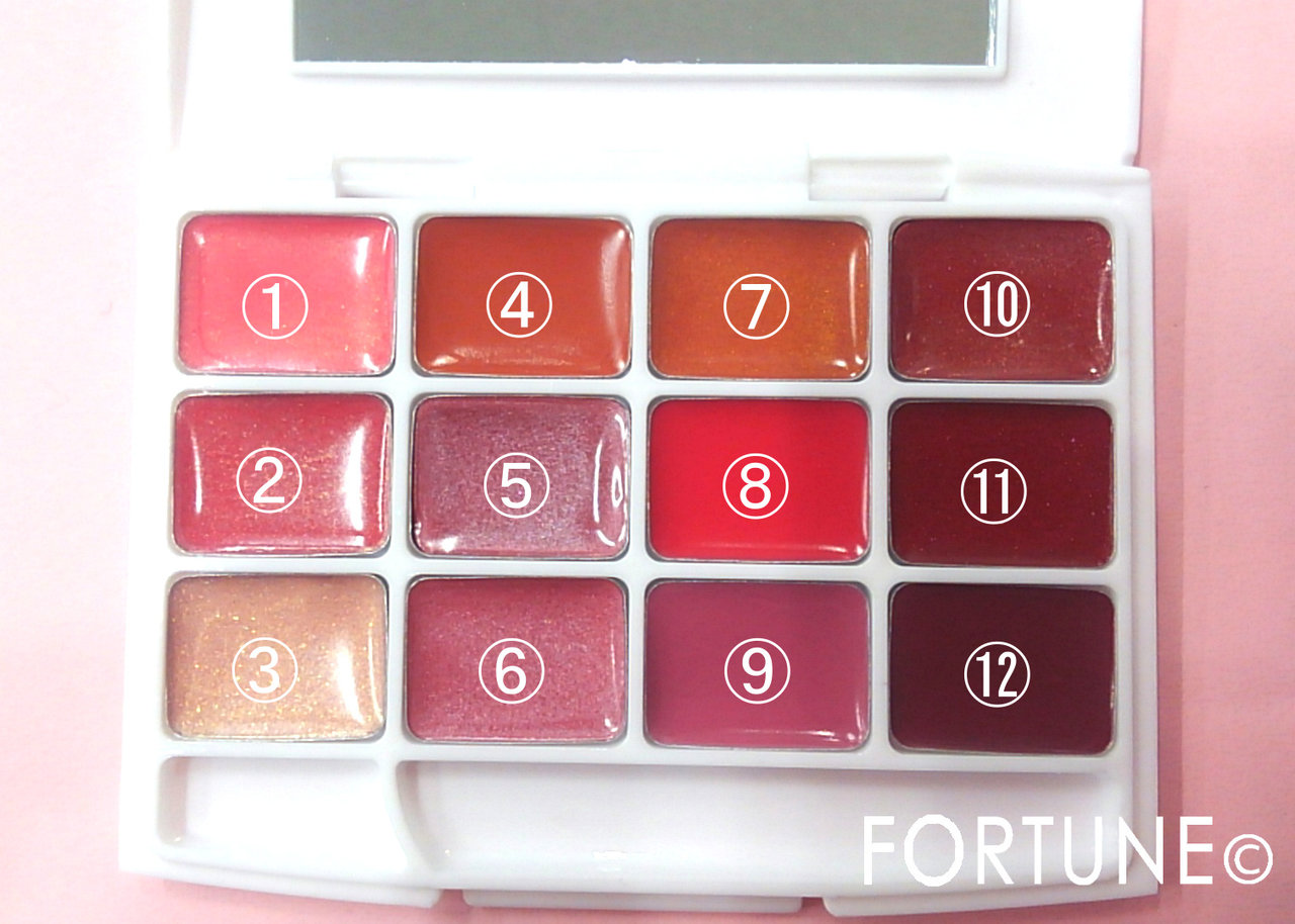 ルージーン12色リップパレット