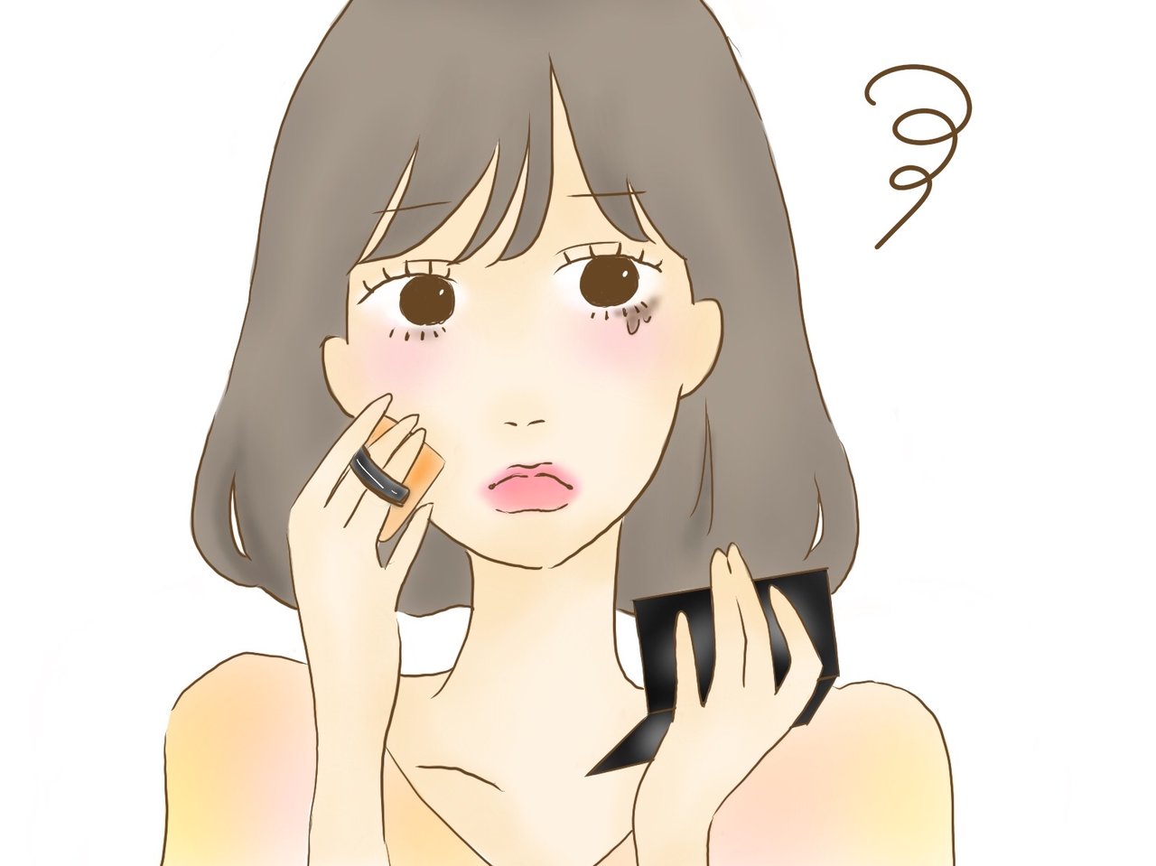 化粧崩れ　夏メイク