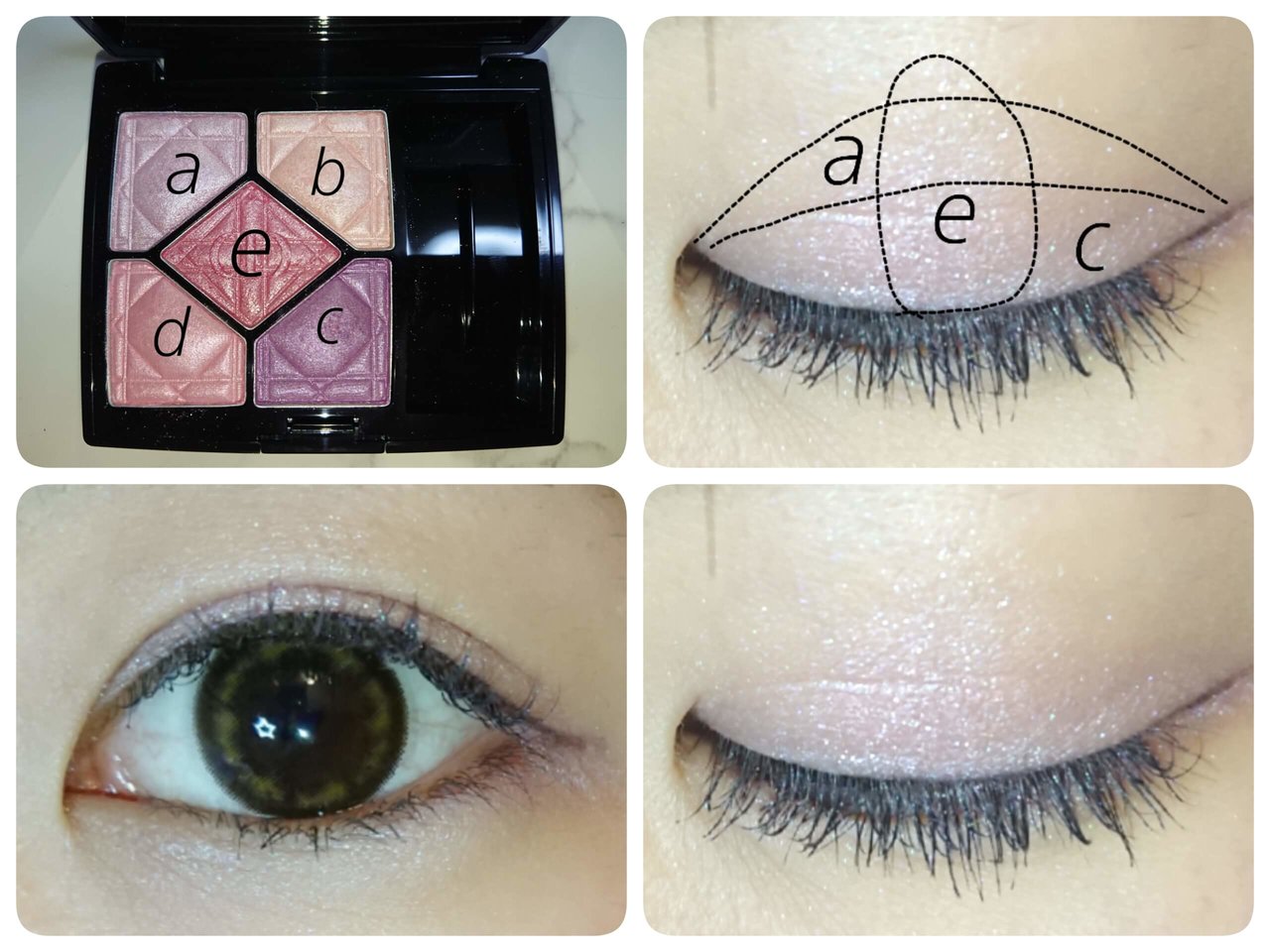 【自撮り】Dior サンククルール　スイート　パープル系メイク