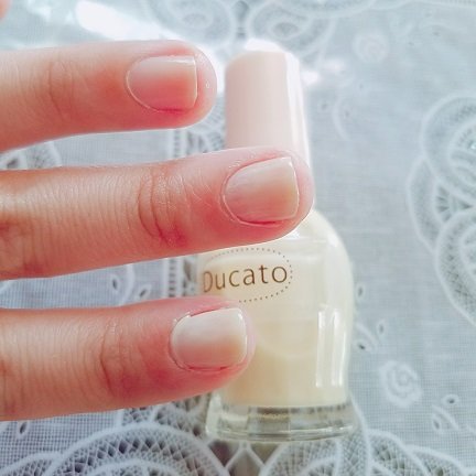 Ducato バニラ：上から1度塗り・2度塗り・3度塗り