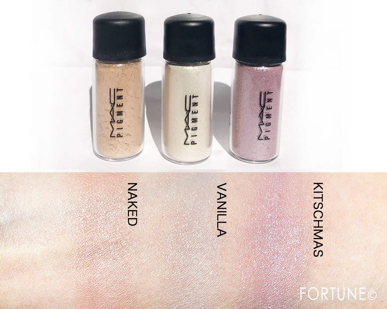 リトルマック ピグメント ペールカラー系 スウォッチ