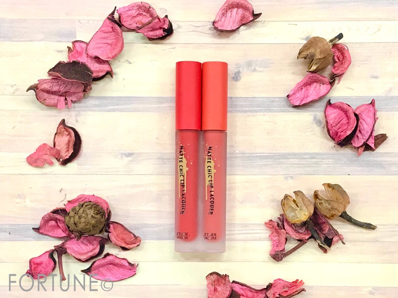 エチュードハウス　マットシックリップラッカー　オレンジ