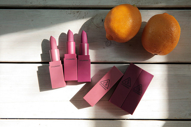 3CE 2018夏新作　マットリップカラー　新色　223 モーヴ 224 デリケート 225 フレキシブル