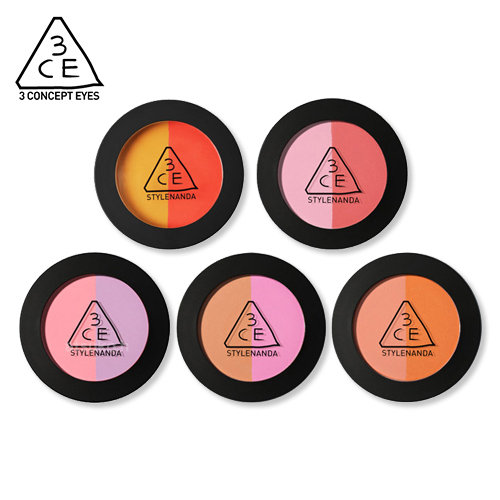 3CE　デュオカラー フェイスブラッシュ　2色入りチークカラー