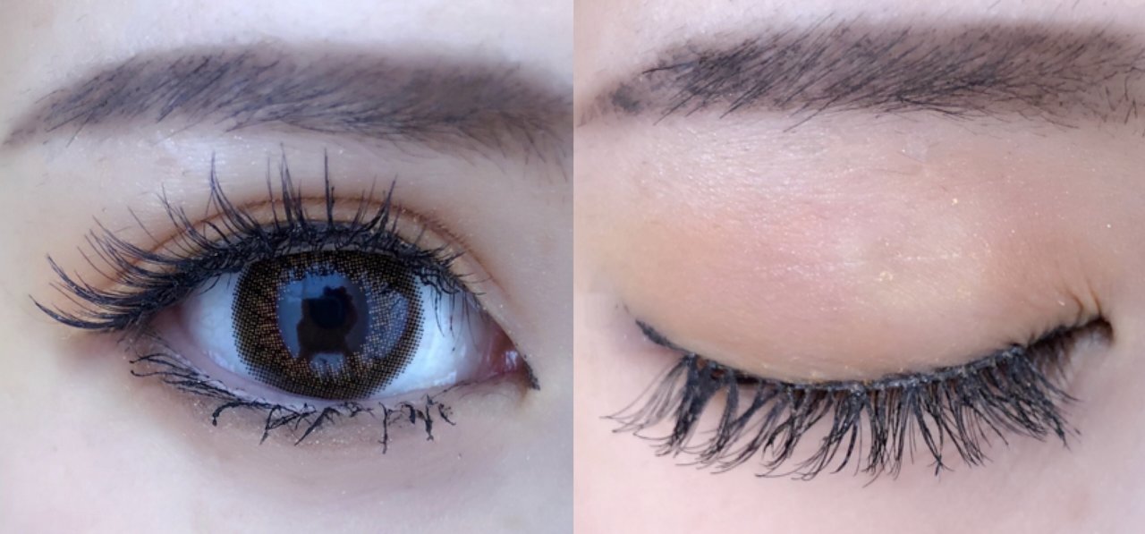 自撮り　カラーシャドウ　オレンジ