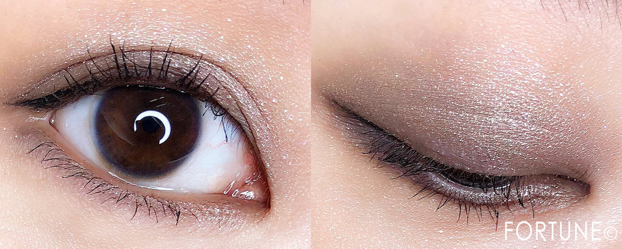 NARS　2018新作　アイシャドー　シングルアイシャドー」と「ハードワイヤードアイシャドー」5317「マットディープナチュラルトープ」× 5335「ソフトシルバーグレーブロンズ」