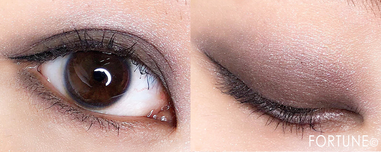 NARS　2018新作　アイシャドー　シングルアイシャドー」と「ハードワイヤードアイシャドー」5329「アイシーピンクシルバー」×5340「ブラックグリッター」