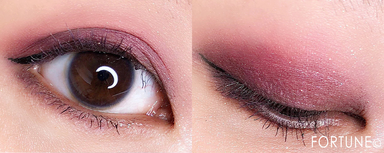 NARS　2018新作　アイシャドー　シングルアイシャドー」と「ハードワイヤードアイシャドー」5343「ブラックレッドシマー」5354「マットバーガンディ」