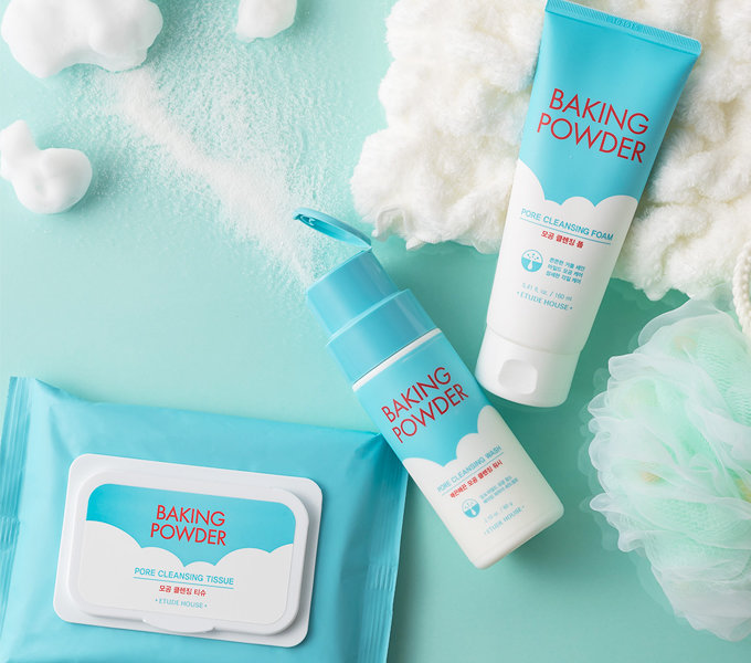 韓国コスメ　スキンケア　エチュードハウス　ベーキングパウダークレンジングフォーム