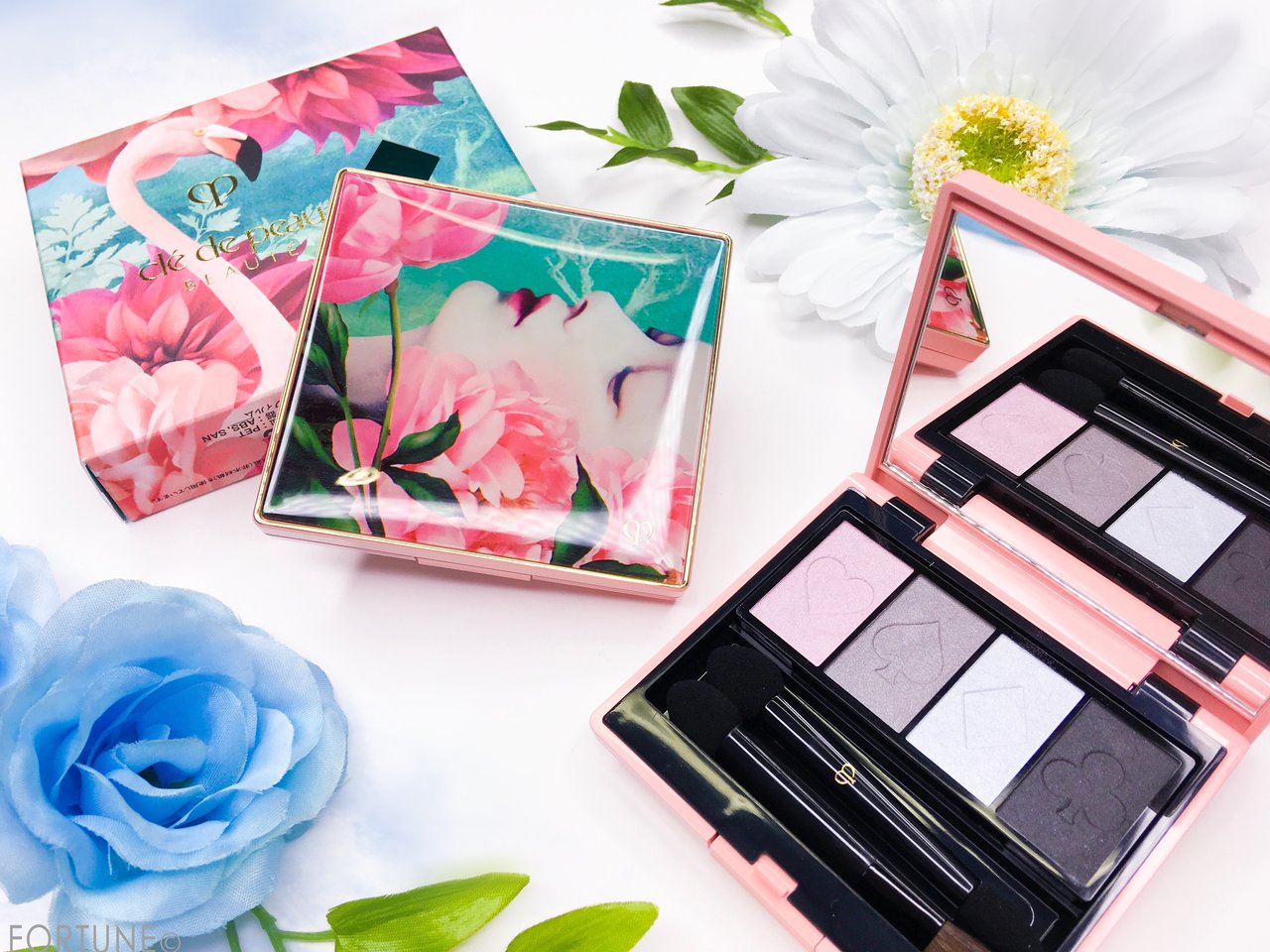 クレ・ド・ポー ボーテ 2018クリスマスコフレ　ホリデーコレクション　限定色《318 ティーパーティー》「オンブルクルールクアドリn」