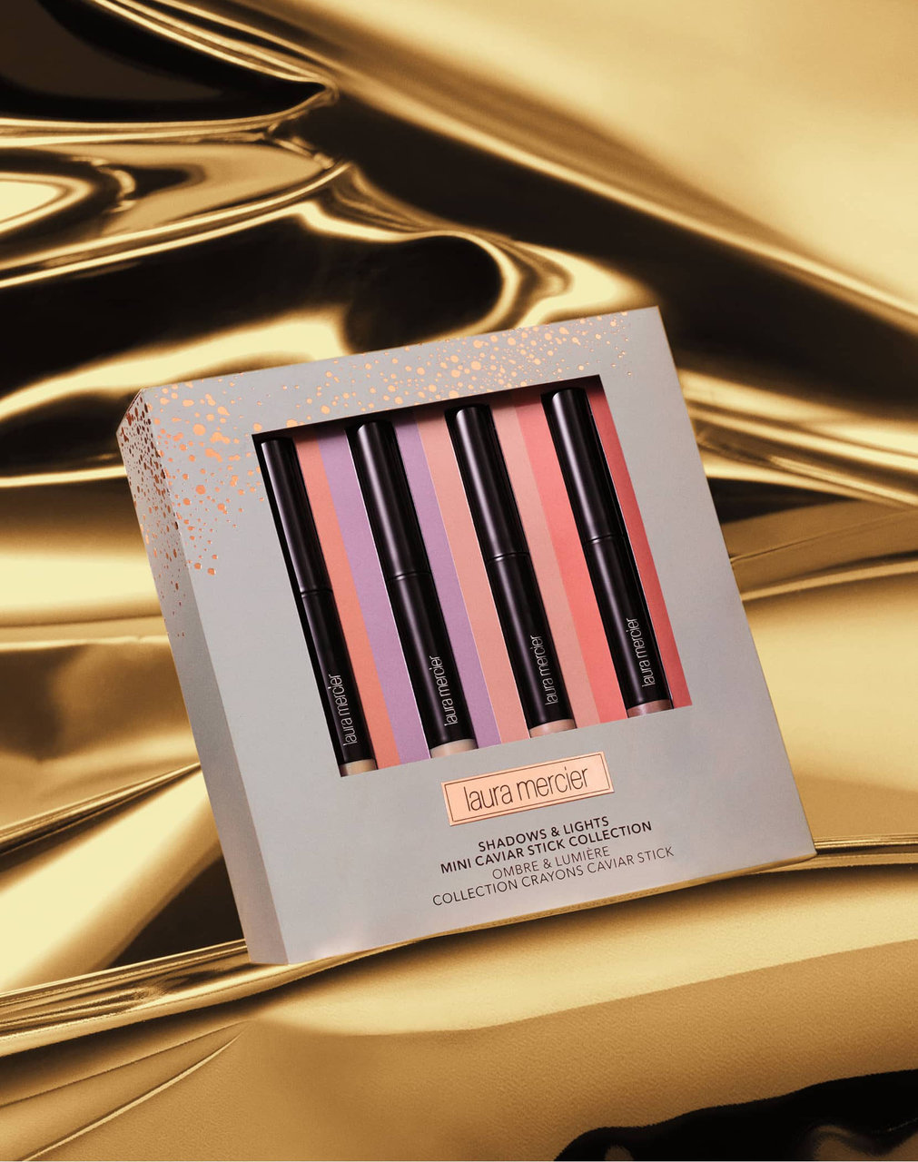 2018冬 新作 クリスマスコフレ ローラメルシエ ホリデー2018コレクション シャドウ ＆ ブライト メタリック キャビアスティック アイカラー コレクション セミセルフ限定