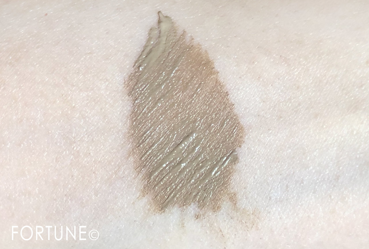 キャンメイク　カラーチェンジアイブロウ新色アッシュブラウン　スウォッチ