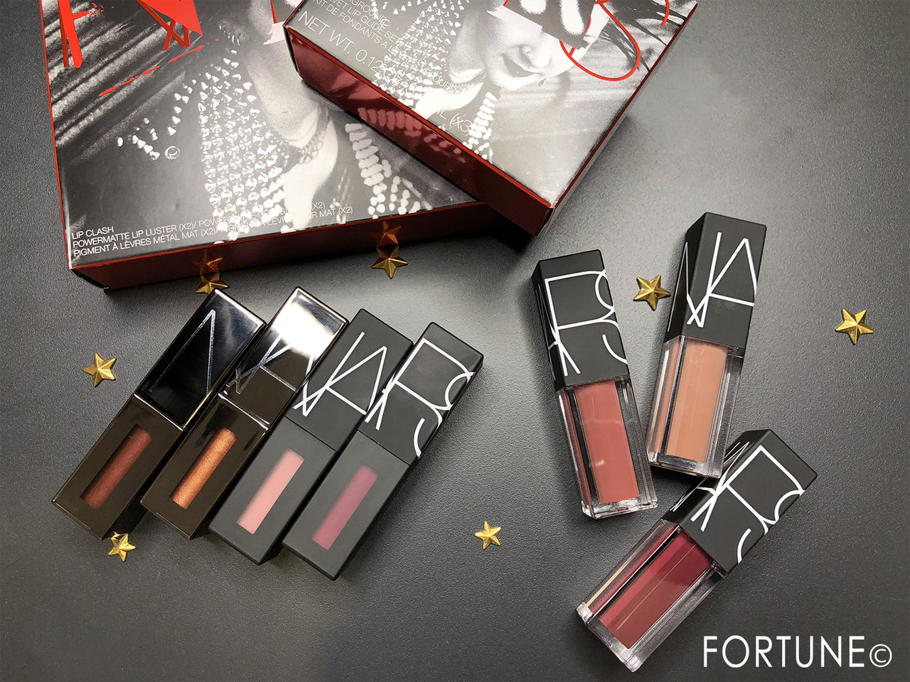 NARSクリスマスコフレ　2018 「アンダーグラウンド ベルベットリップグライドセット」＆「リップクラッシュ」
