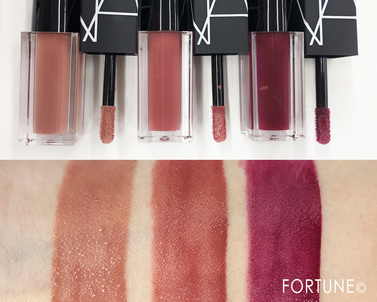 NARS 2018 クリスマスコフレ アンダーグラウンド ベルベットリップグライドセット スウォッチ