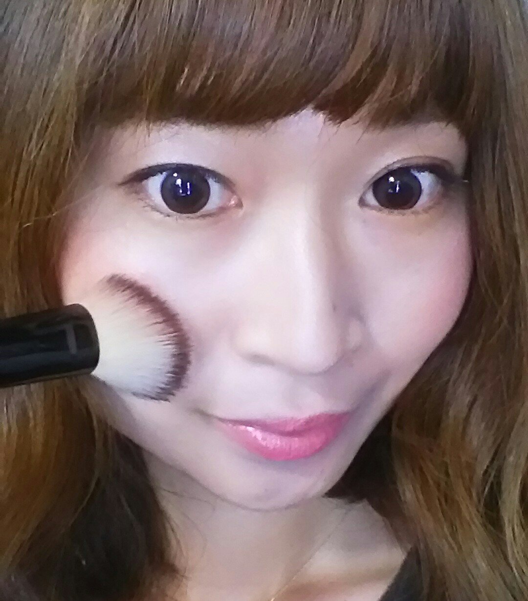 時短ワントーンメイク　チーク入れ方