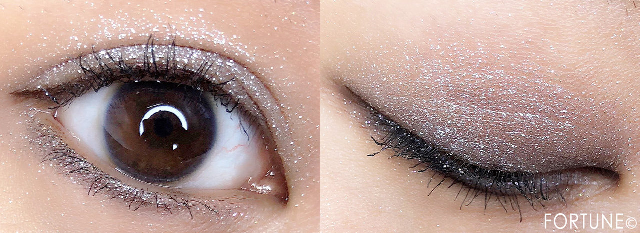 ボビイブラウン クリスマスコフレ「スモーキー クリスタル アイシャドウパレット」メイクパターン4