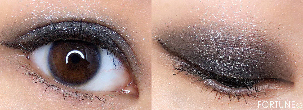 ボビイブラウン クリスマスコフレ「スモーキー クリスタル アイシャドウパレット」メイクパターン2