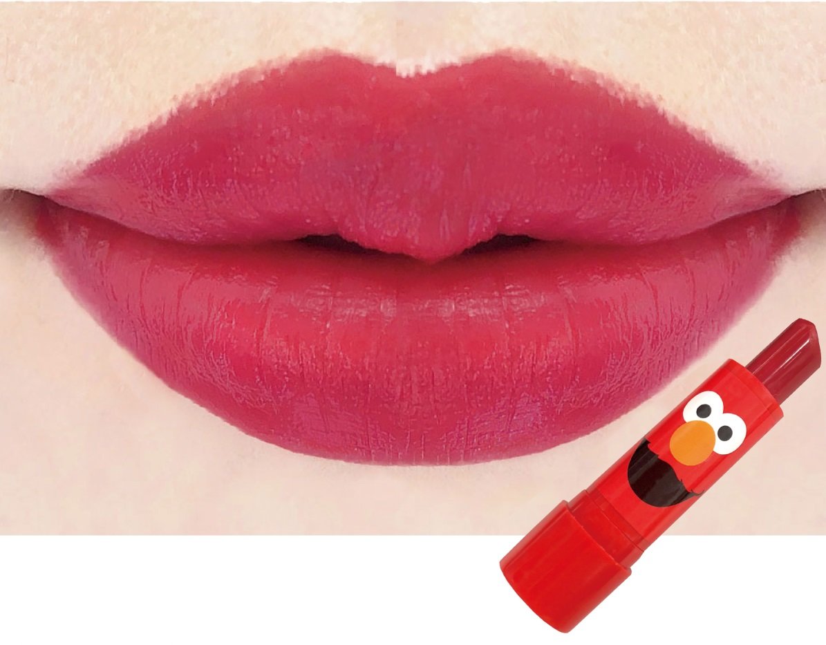 セサミストリート×サンキューマート 限定コラボコスメ 2018冬　セサミストリート コラボ マットリップスティック　カラーメイク