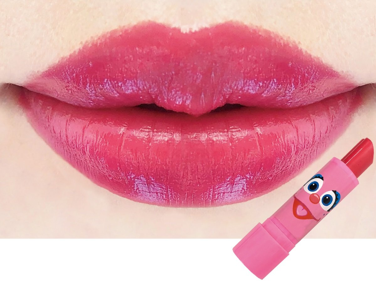 セサミストリート×サンキューマート 限定コラボコスメ 2018冬　セサミストリート コラボクリームリップスティック　カラーメイク