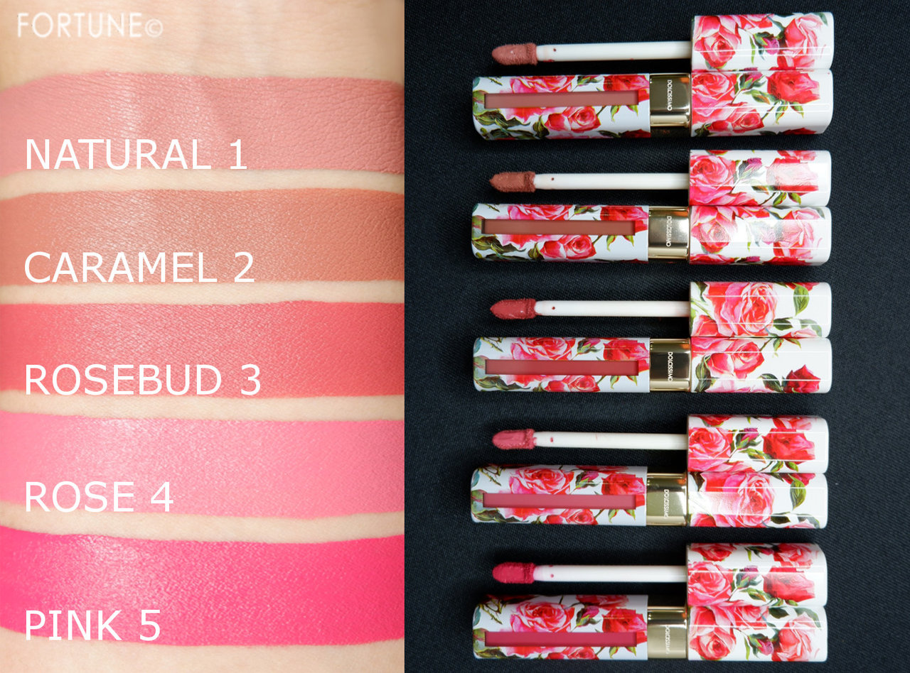 ドルチェ＆ガッバーナ（D&G／ドルガバ）　2018冬新作「ドルチェシモマットリキッド リップカラー」　スウォッチ