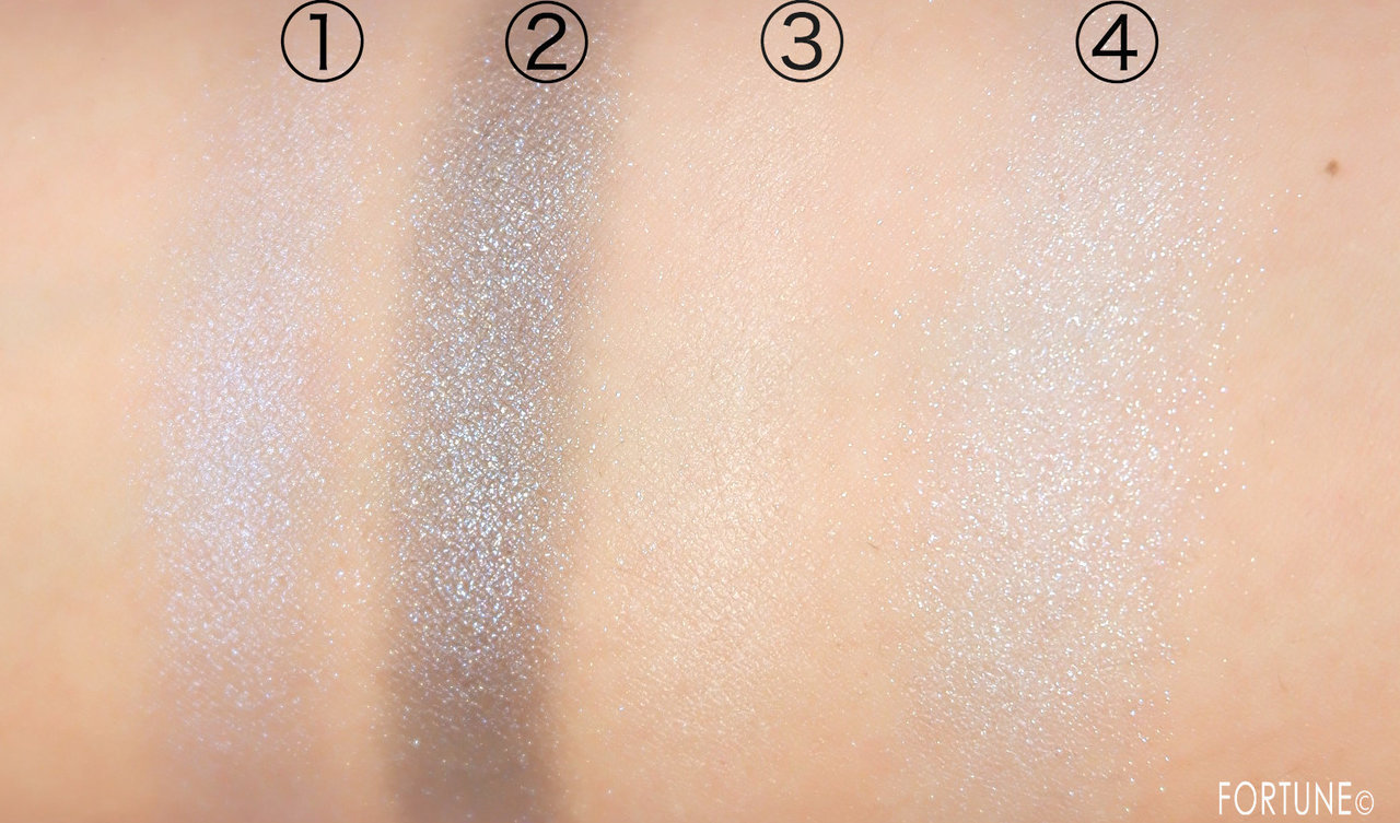 キッカ フローレスグロウ リッドテクスチャー アイシャドウ　EX09 フォーゲットミーノット(限定色)　スウォッチ