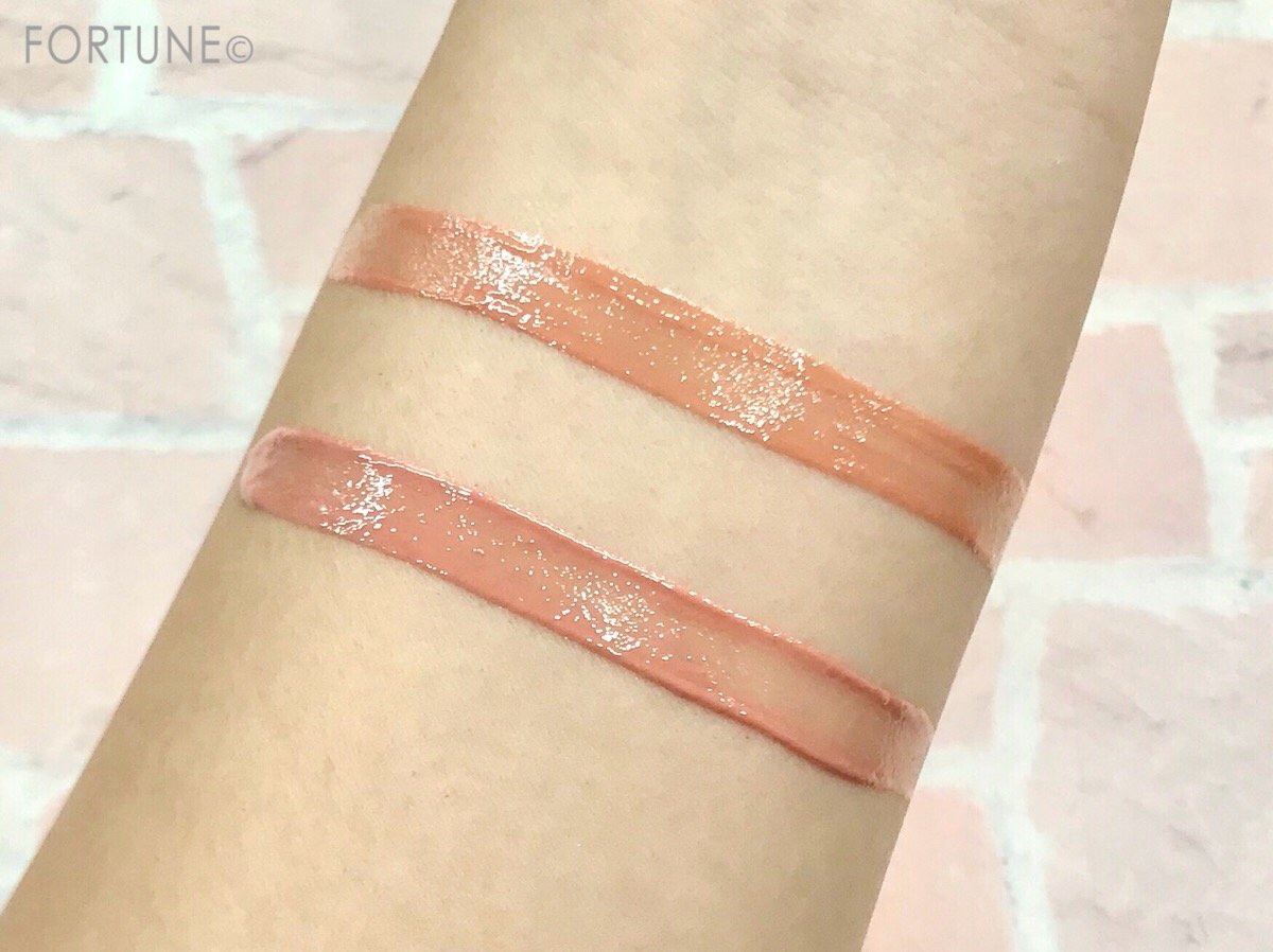 ルナソル　The Beige「シアーライトグロス」スウォッチ