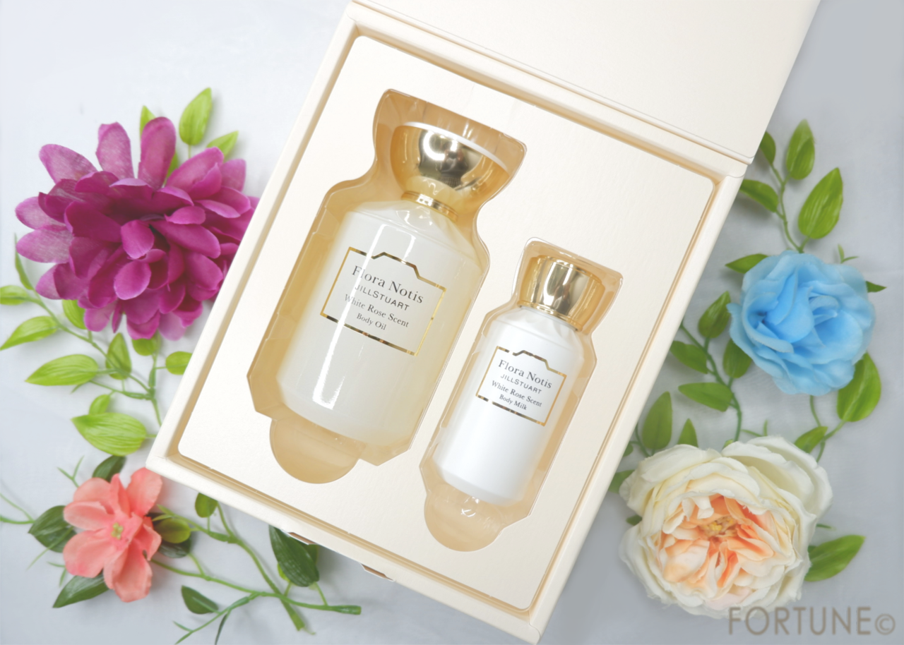 フローラノーティス　ジルスチュアート　ボディオイル＆ボディミルク　ホワイトローズ