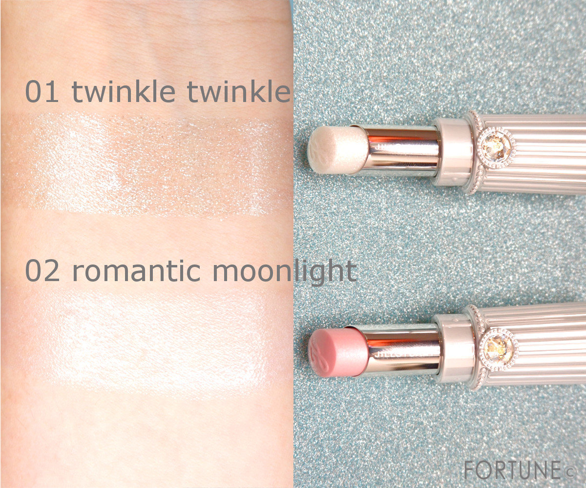 ジルスチュアート2018冬新作クリスマスコフレ「トゥインクルグロウ マルチスティック」スウォッチ