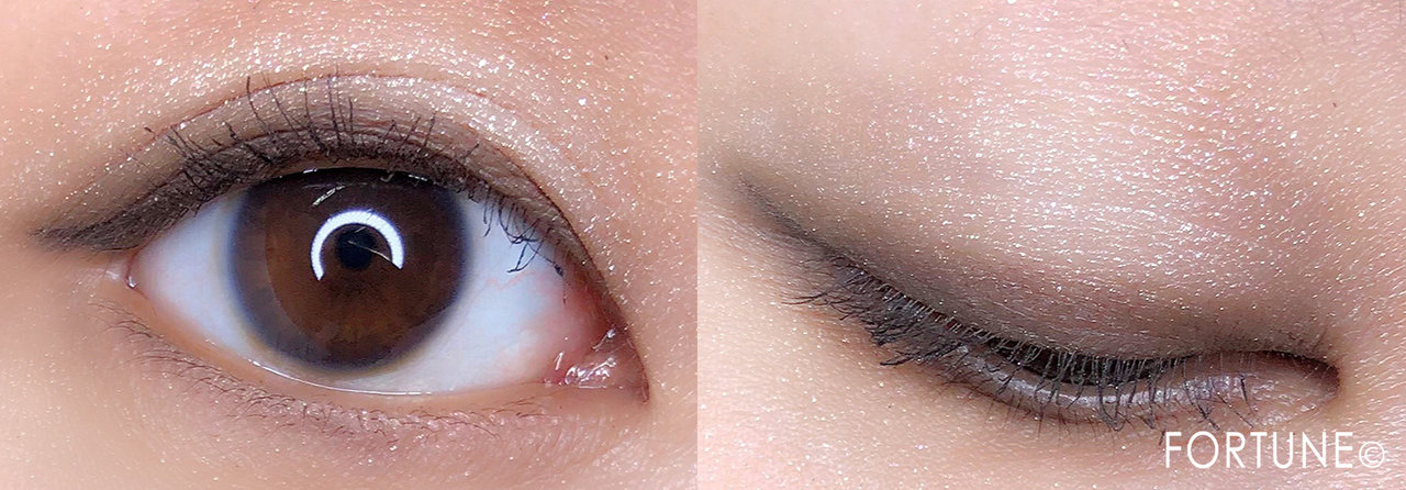 「ルナソル ザ ベージュ アイズ」02 Noble Beige メイクパターン2