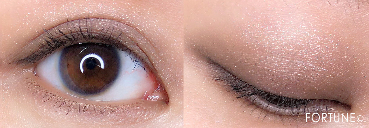 「ルナソル ザ ベージュ アイズ」01 Nutral Beige メイクパターン2