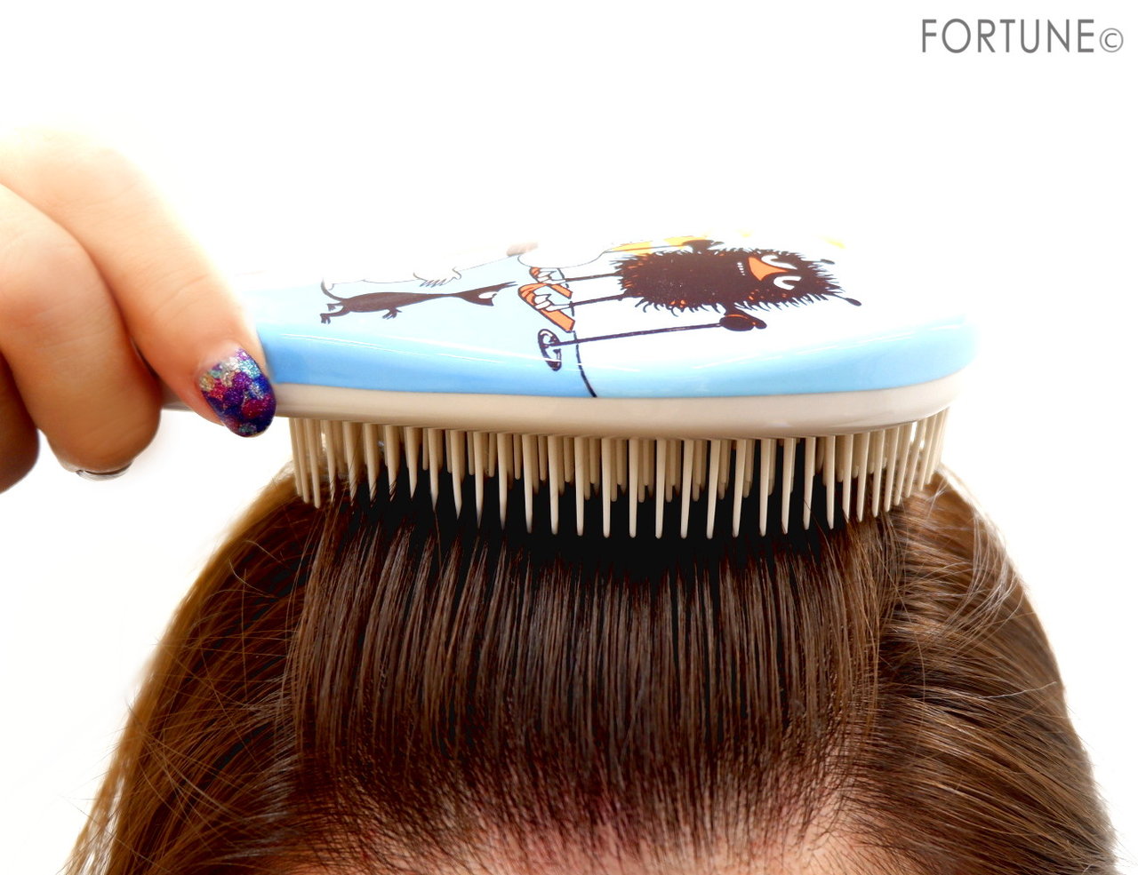 北欧オリジナルデザイン「リッチ ムーミン デタングリング ヘアブラシ」　使用感