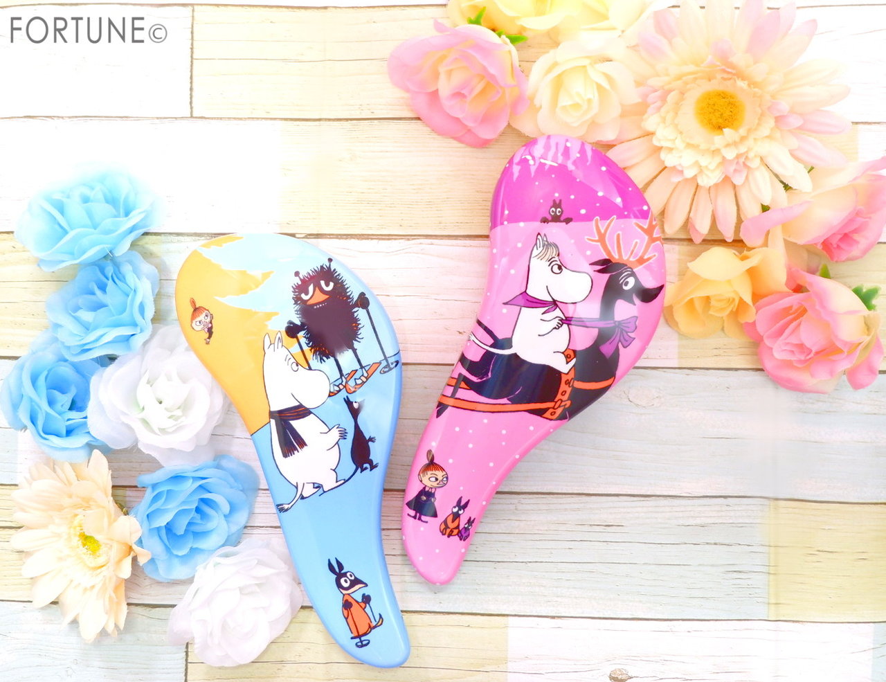 北欧オリジナルデザイン「リッチ ムーミン デタングリング ヘアブラシ」