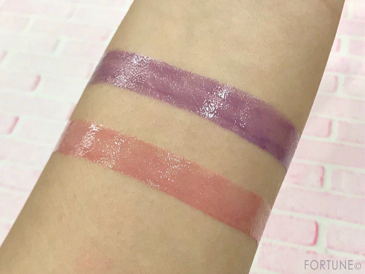 YSL「ヴォリュプテ ウォーター カラーバーム」限定2色　スウォッチ